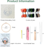 Myfelicity Punch Needle Kit for Beginners – Fox Pattern, Includes Threads & - Image 3