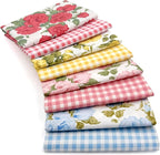 Aubliss 8pcs Fat Quarter Fabric Bundles Quilting Cotton Craft Fabric Pre-Cut by Aubliss
