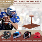 JupDec Football Helmet Display Case, Full Size Acrylic Baseball Motorcycle - Image 3
