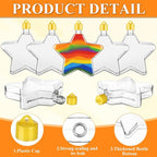60Pcs Star Shaped Sand Art Bottles Plastic Sand Art Bottles Necklaces DIY - Image 3