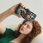Case for Samsung Galaxy S25 Ultra Case, Sun Moon Stars Faux Stained Glass - Image 7