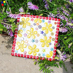 170g Ceramic Mosaic Tiles Pieces, Heart Star Oval Round Flower Shape Mosaics - Image 2