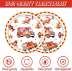 40Pcs Firetruck Birthday Party Decorations Firefighter Fire Truck Party - Image 3
