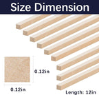 600 Pcs Balsa Wood Sticks 1/8 x 1/8 x 12 Inch balsa Wood Strips Hardwood Square - Image 2