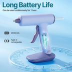 Cordless Hot Glue Gun Kit USB-C Rechargeable Magnetic Mount Base - Image 2
