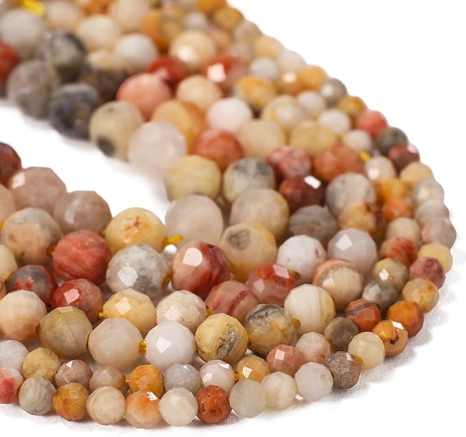 3mm 120pcs Crazy Agate Tiny Gemstone Beads - Image 4