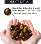 DUQGUHO Tiger Eye Healing Crystals Stones Set Natural Bulk Crystals Tumbled - Image 7