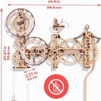 WOODEN.CITY Steampunk Wall Clock Kit – 3D Wooden Puzzle - Image 5