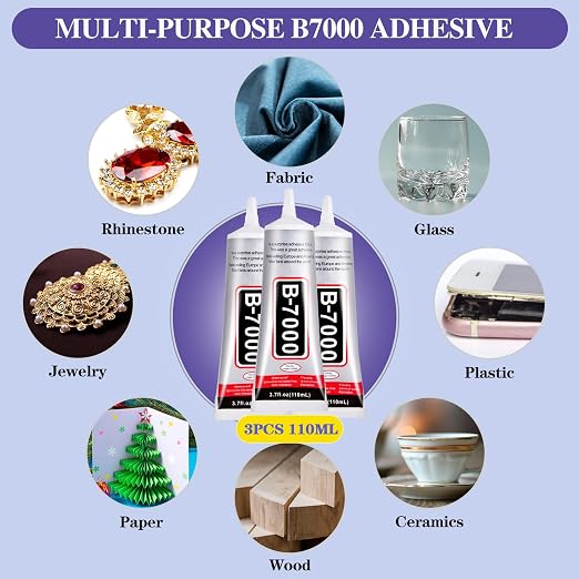 3.7oz B7000 Rhinestone Clear Glue - Image 7