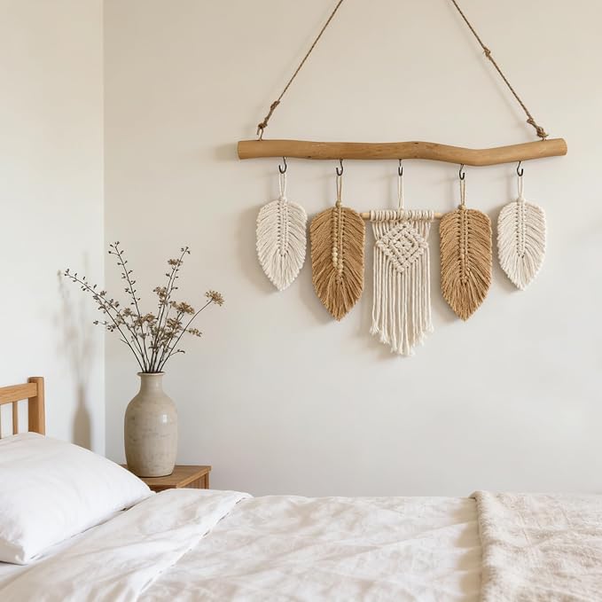 2 Pack Handmade Natural Driftwood Jewelry Rack - Image 7