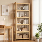 Magshion Display Cabinet with Acrylic Doors, 67.5" Tall, Natural | Full 4-Side - Image 3
