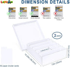 5 Row Trading Card Storage Box, 2 Pack Cardboard Storage Box - Image 2