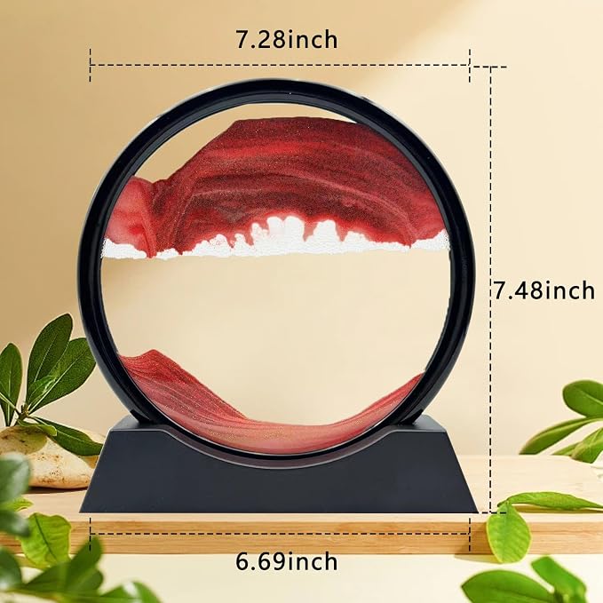Moving Sand Art Liquid Motion, 3D Deep Sea Sandscape Color Quicksand Decor - Image 3
