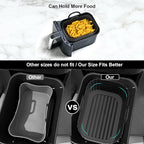 Silicone Air Fryer Liners 2 Pack, Reusable Liners Compatible - Image 6