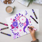 POSCA Canvas Paint by Number Kit, Lilac Dream - Image 4