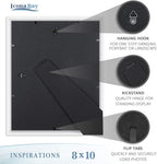 Icona Bay 8x10 Picture Frames, 6 Pack, Contemporary, Inspirations | These Icona - Image 8