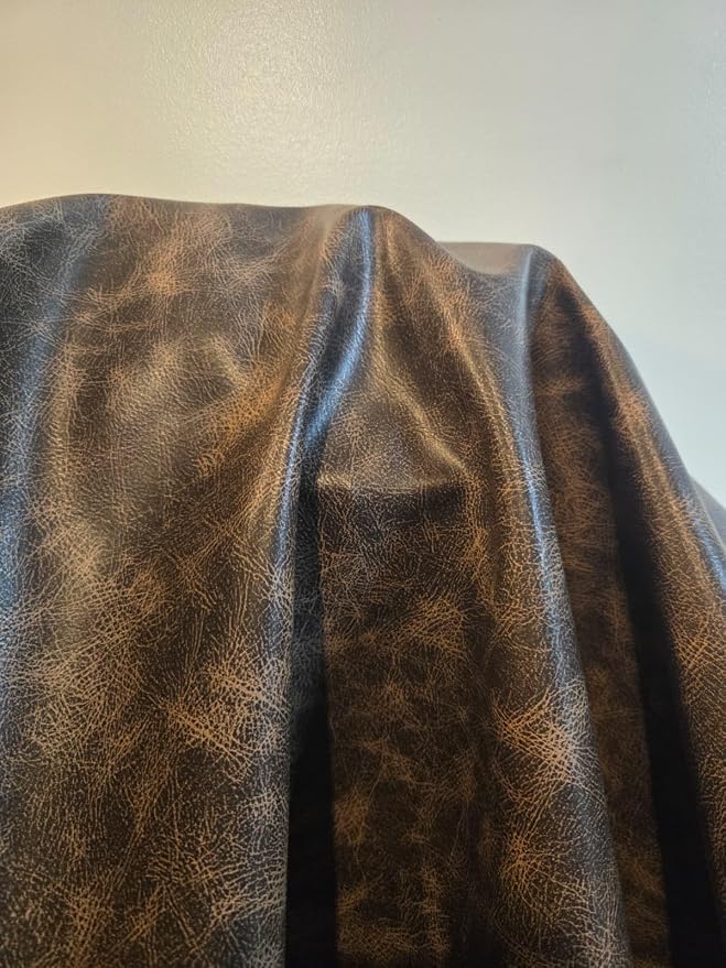 NAT Leathers, Calf Soft Faux Vegan Leather PU {Peta Approved Vegan}, 1 Yard Cut - Image 9