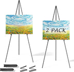 Easel Stand for Sign, Aredy 63" Portable Painting Easel, Lightweight Metal by Aredy