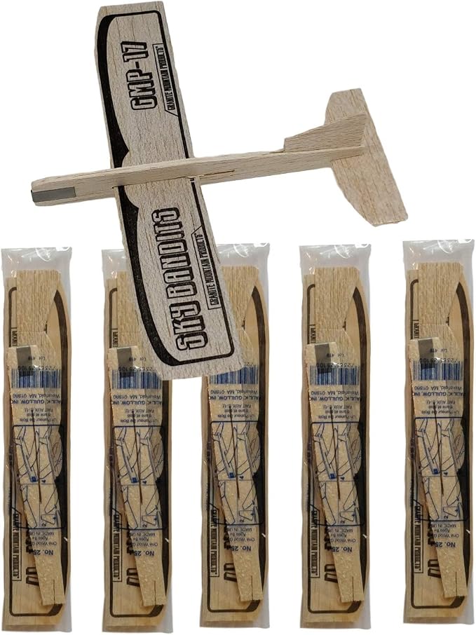 GRANITE MOUNTAIN PRODUCTS Balsa Wood and Styrofoam Airplane Toys Set | 6 Balsa - Image 2