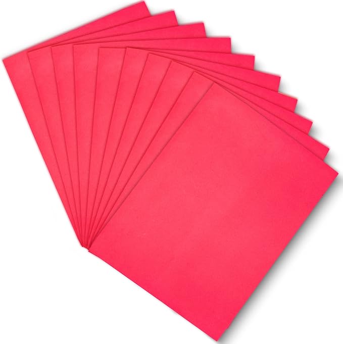 Red EVA Foam Sheets, 9 x 12 Inch, 2mm Thick Handicraft Foam Paper - Image 7