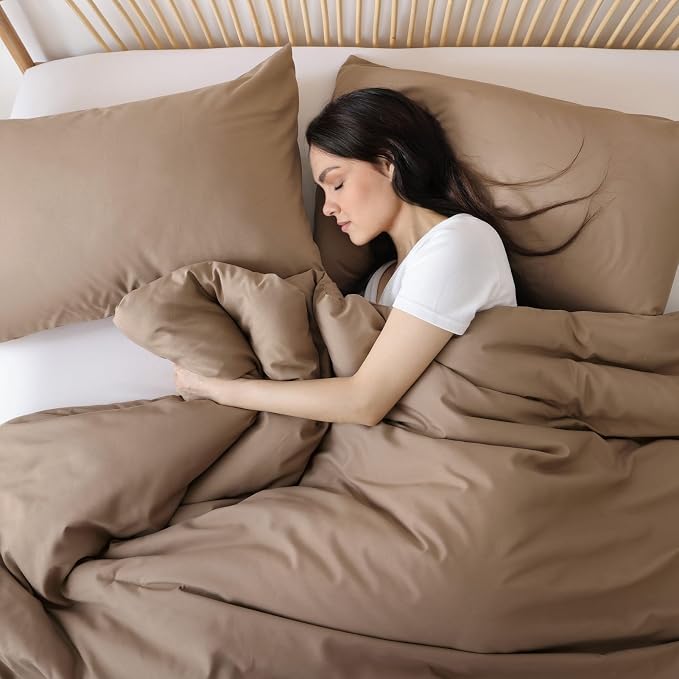 ROSGONIA Oversized King Comforter Dark Khaki - Image 2