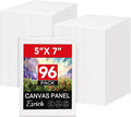 ESRICH Small Canvases for Painting 5x7IN, 96 Pack Mini Canvases for Painting by ESRICH