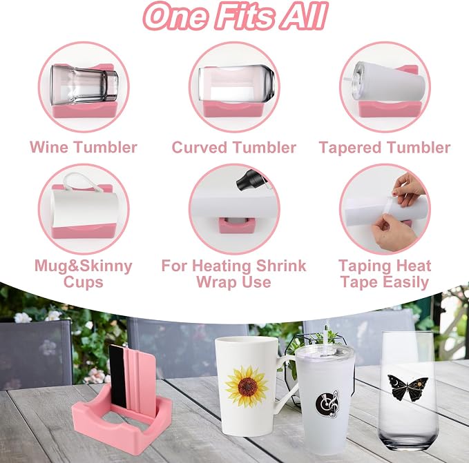 Silicone Cup Cradle for Tumblers, Tumbler Holder for Crafts - Image 5