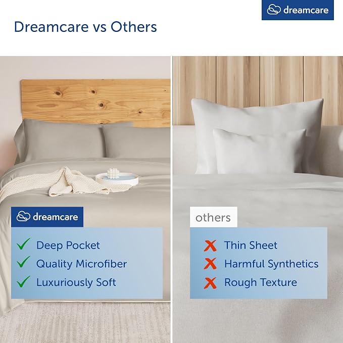 DREAMCARE King Size Sheets Set - Image 7