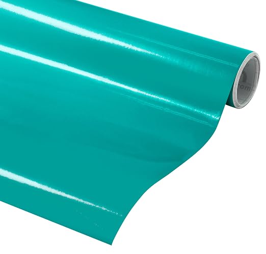 VViViD DECO65 Turquoise Gloss Permanent Adhesive Craft Vinyl - Image 2
