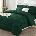 CozyLux Oversized King Comforter Set Emerald Green, 7 Pieces Bed in a Bag by CozyLux