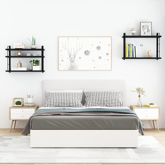 MXCSE Wall Shelves, Wall Mounted Bookshelves, DIY Floating Shelves - Image 4