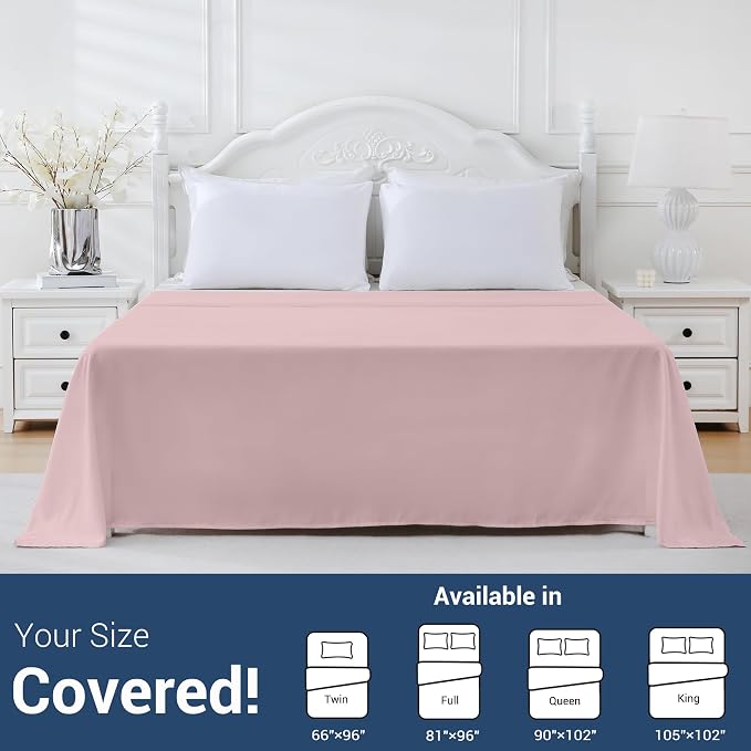 Bulk Full Flat Sheets Only, 6 Pack Quick Sort Top Bed Sheet, Color-Coded Label - Image 5
