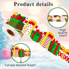 69 Feet Christmas Gift Box Border Red Green Bulletin Board Border Trim - Image 3