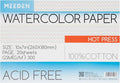MEEDEN Watercolor Paper Block, 100% Cotton Watercolor Paper Pad of 20 Sheets by MEEDEN