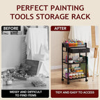 Homsorout 3 Tier Rolling Cart - Image 4