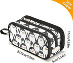 Cute Penguin Pencil Case Box Boys Girls Large Pencil Pouch - Image 7