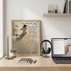 REWBKFIM Footprints In The Sand Christian Canvas Wall Art Inspirational Jesus - Image 3