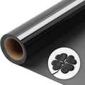 Aoder Black Puff Vinyl Heat Transfer: 12" x6ft Puff HTV, Puffy Black Iron on by AoderDTFTransferFilm