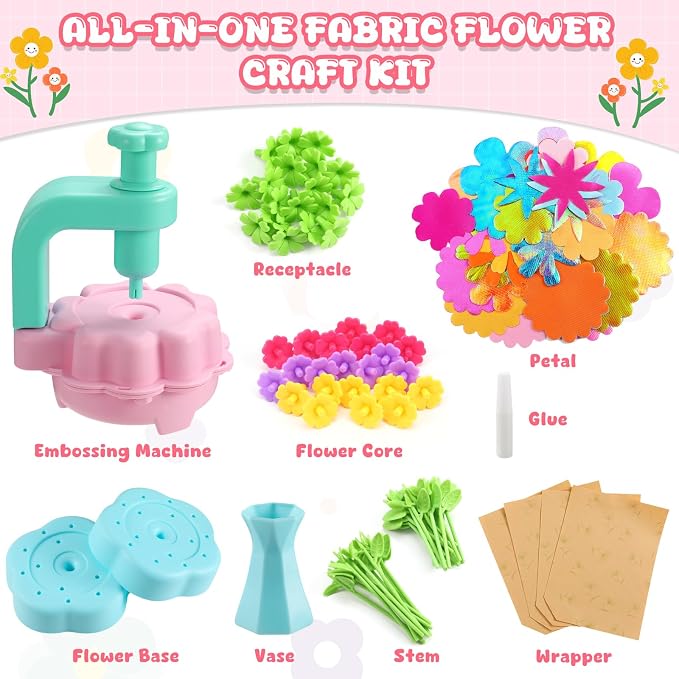 DIY Flower Bouquets Toys for Girls, Arts & Crafts Birthday Gift for Kids Ages - Image 3