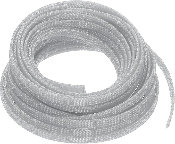 uxcell PET Expandable Sleeving 25ft 1/4" Gray Cable Management Sleeve Cord by uxcell