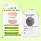 WaldyWop Crochet Kit for Beginners: 4 Flower Bracelets Starter Kit w/Videos | - Image 3