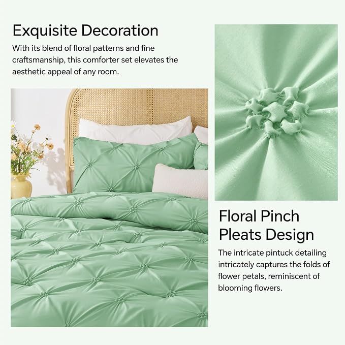 BEDELITE Sage Green Twin Comforter Set - Image 4