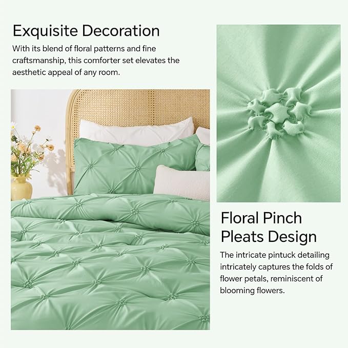 BEDELITE Sage Green Queen Comforter Set - Image 4