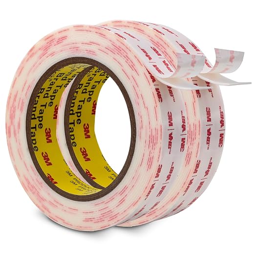 3M Double Sided Tape 1''x15.4Ft 2 Pack Heavy Duty White | Mounting Tape 4930 by 3MFullRangeProducts