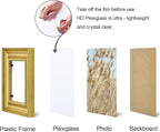 Vittanly 4x4 Picture Frames Set of 2, Ornate Vintage Photo Frame - Image 4