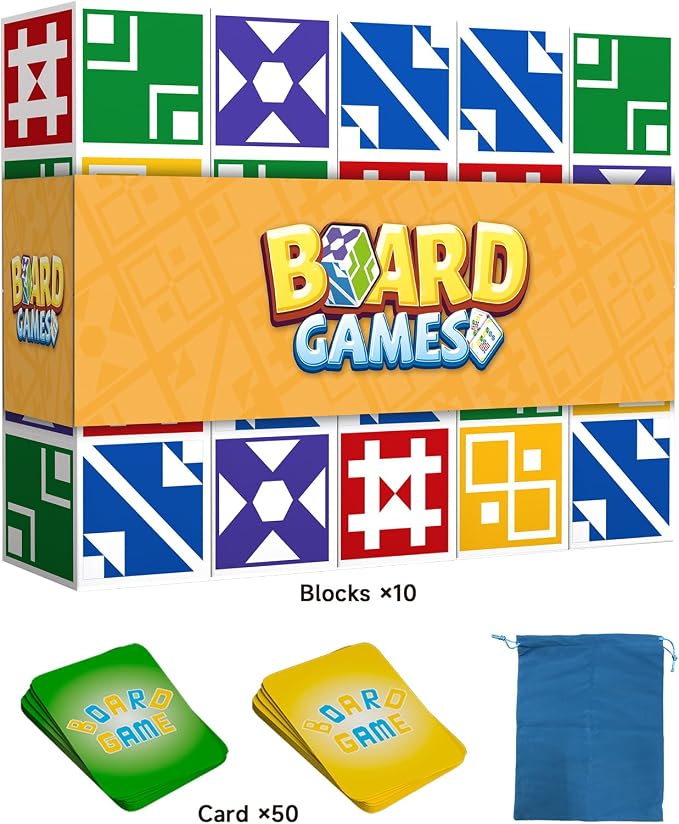 Family Matching Game for Kids & Adults, Block Puzzle Board Games for Boys & - Image 2