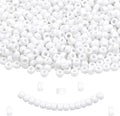 White Pony Beads for Bracelet 1000 Pcs Plastic Beads for Friendship Bracelets by KAKW