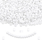 White Pony Beads for Bracelet 1000 Pcs Plastic Beads for Friendship Bracelets by KAKW