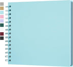 8x8 Inch DIY Scrapbook Photo Album, Hardcover Kraft Paper Acid-Free, 20 Sheets by Yopih