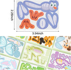 LOMIMOS Educational 3D Cartoon Puzzle, 3D Cartoon Jigsaw Creative Learning Model - Image 2